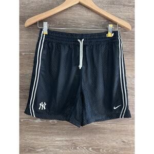 Nike New York Yankees Y2K Shimmer Shorts Navy Kids 6-7 Yrs Sz XS